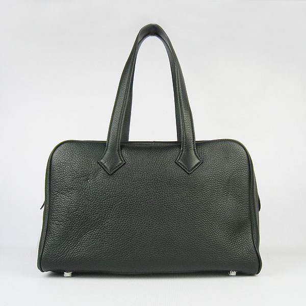 Best Replica Hermes Victoria Cowskin Leather Bags 2010 Black H2802